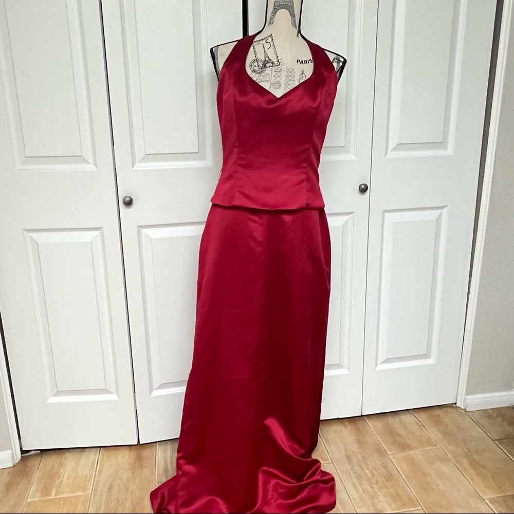 Red evening gown size 10